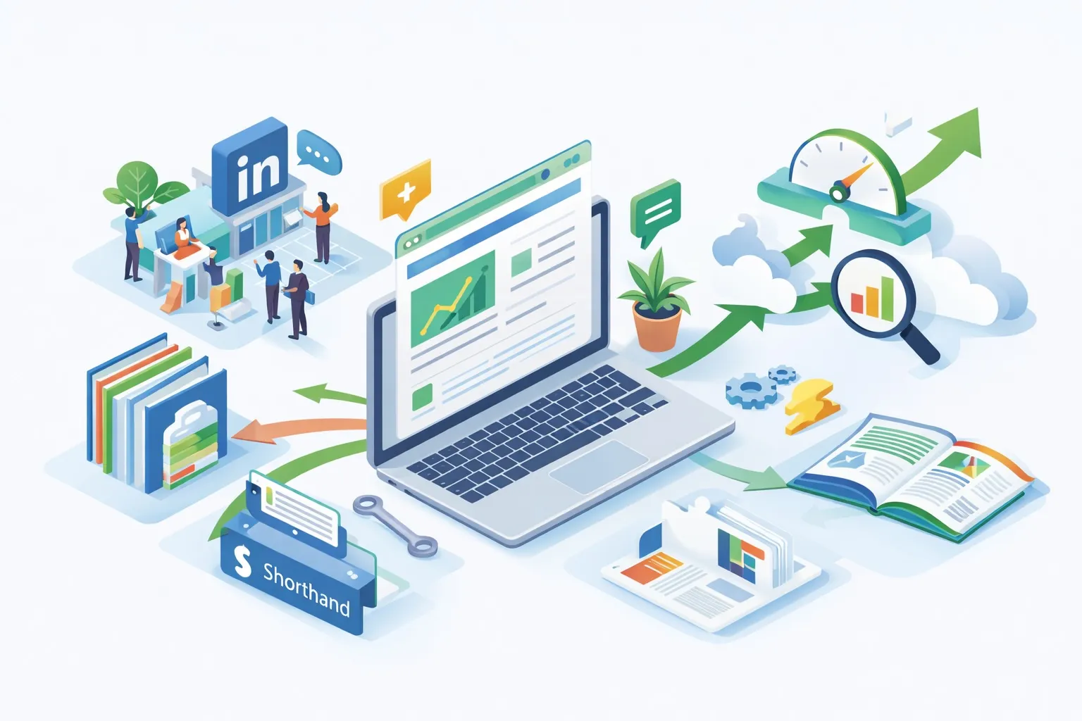 Graphique SEO : relation entre sobriété numérique, performance web et amélioration du ranking (meilleure vitesse, stabilité, lisibilité).