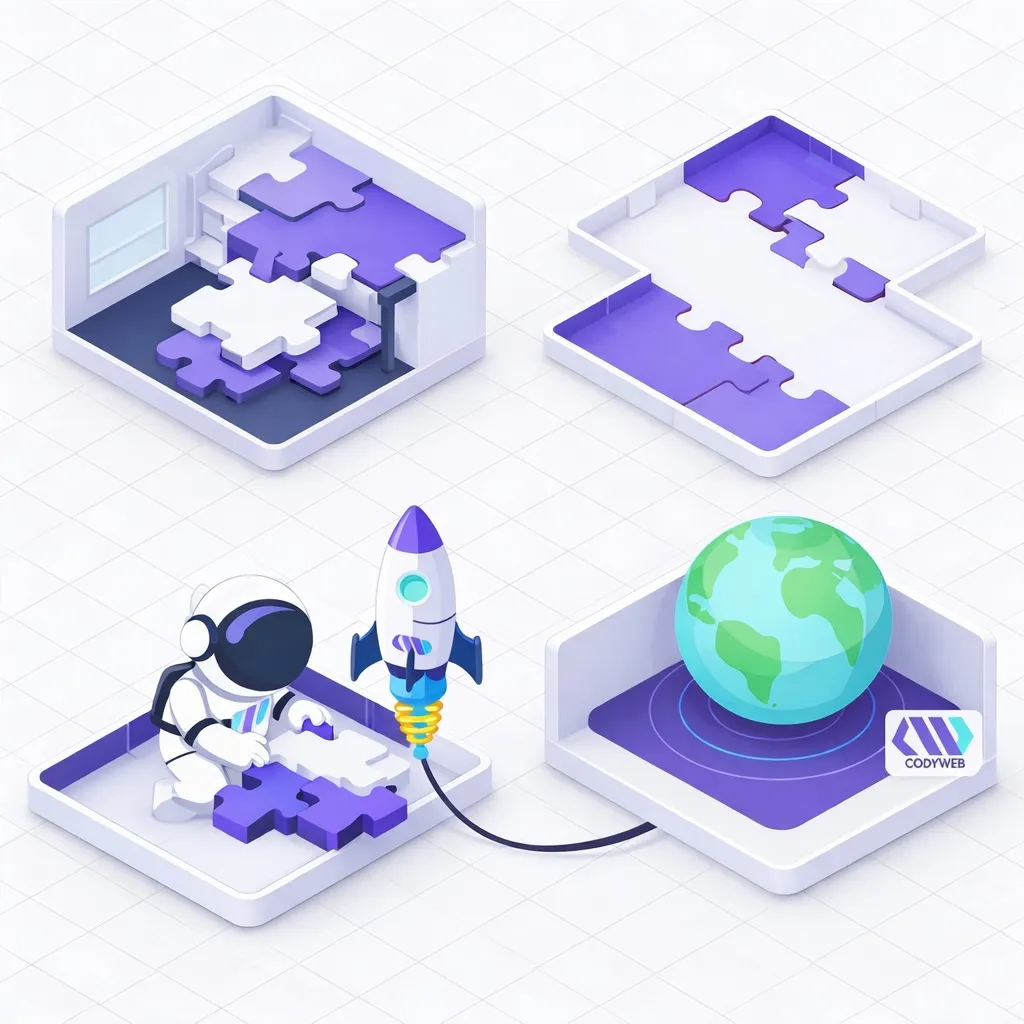 Illustration IA et développement web : coder avec un assistant, vérifier et sécuriser avant mise en production.