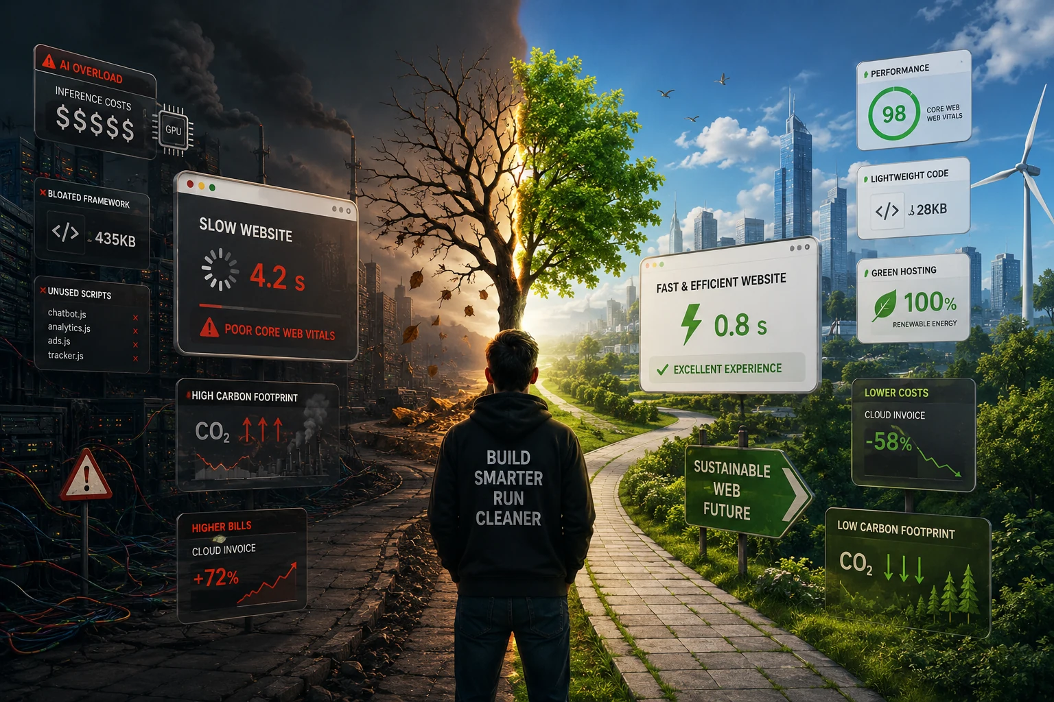 Sustainable web development: the 2026 shift away from AI-bloated sites