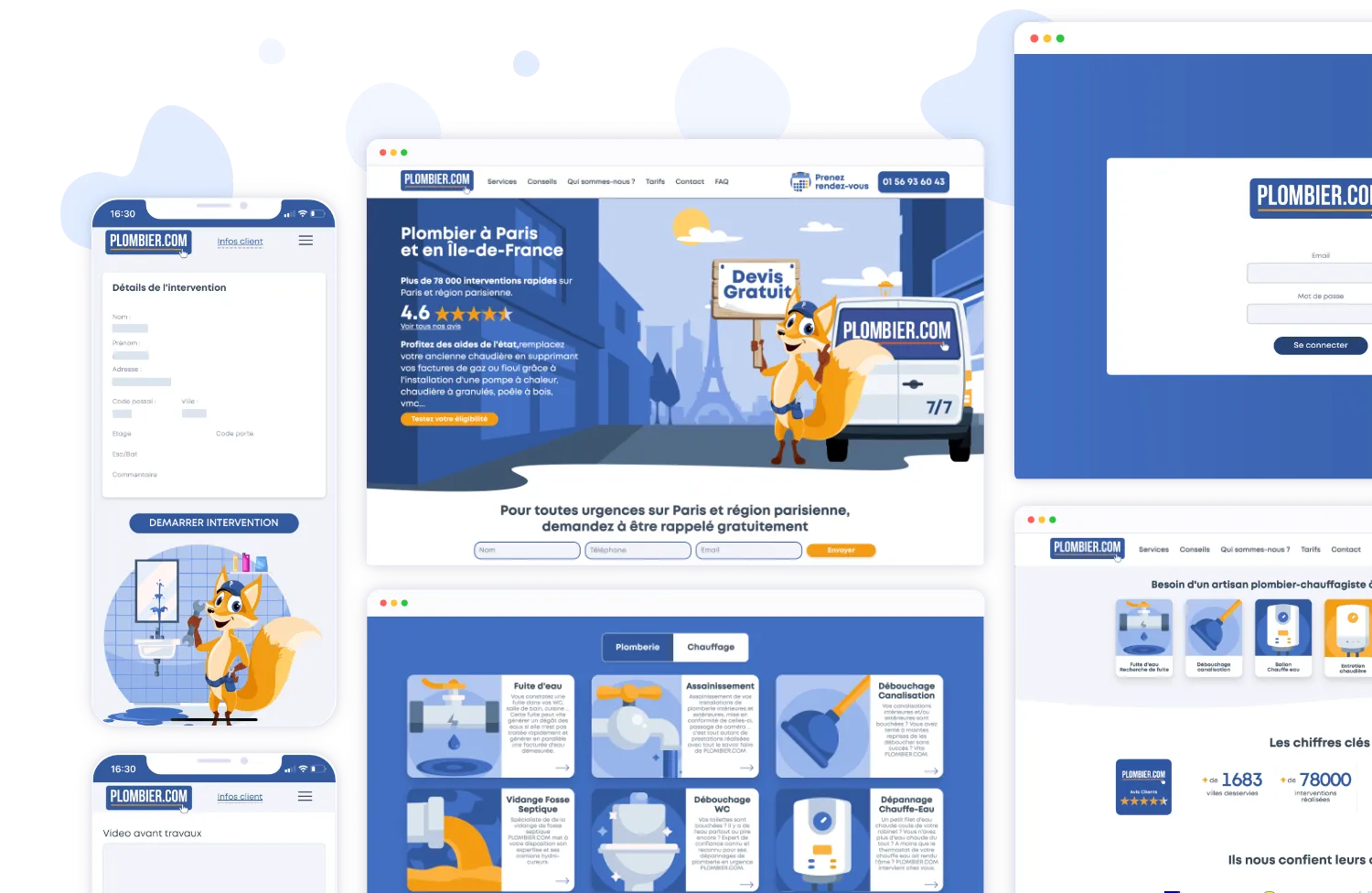 plombier.com - Création de site internet et intranet