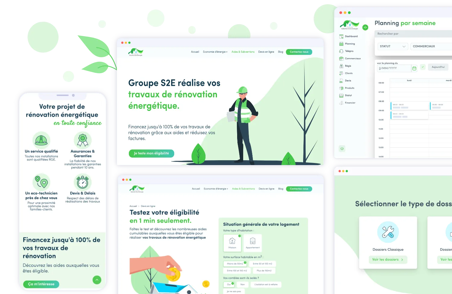Groupe S2E - Développement de site web avec formulaire de contact et intranet de gestion